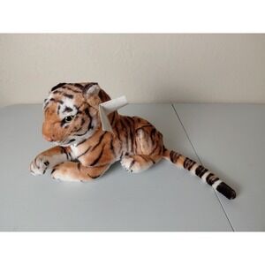 Vintage Royal Plush Bengal Tiger 10" Real Life Stuffed Animal Toy Rare